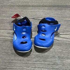 NWT Nike Sunray Protect 3 Toddler Sandals Blue Black White Size 10C DH9465-001